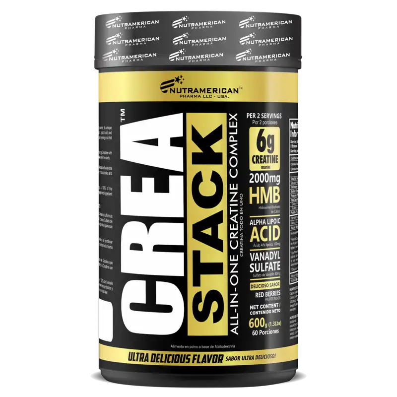 Crea Stack Creatina Nutramerican 60 servicios